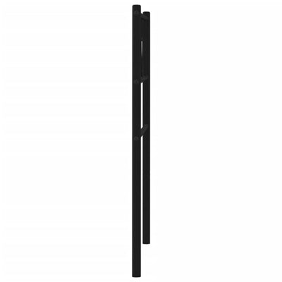 Metallinen sängynpääty musta 90 cm