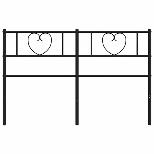 Metallinen vaihtopääty musta 140 cm