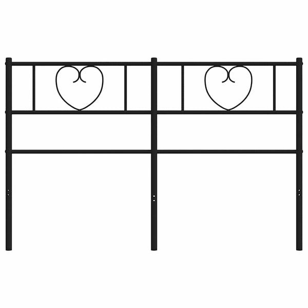 Metallinen vaihtopääty musta 150 cm
