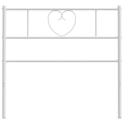 Valkoinen metallinen sängynpääty Aitanga 75cm