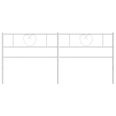 Valkoinen metallinen sängynpääty Aitanga 180cm