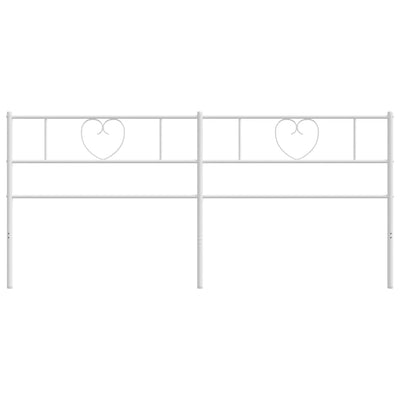 Valkoinen metallinen sängynpääty Aitanga 193cm