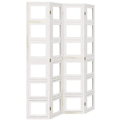 Valkoinen paneelinen tilanjakaja Marika 4- (keisaripuu)