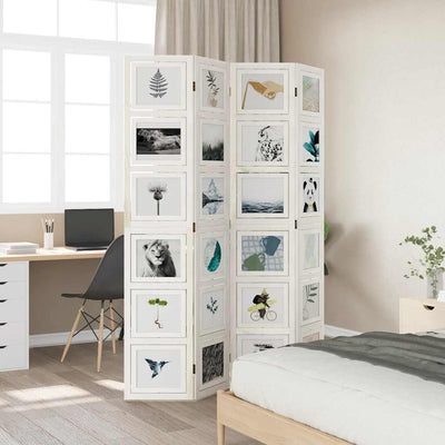 Valkoinen paneelinen tilanjakaja Marika 4- (keisaripuu)