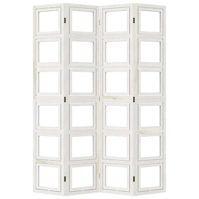 Valkoinen paneelinen tilanjakaja Marika 4- (keisaripuu)