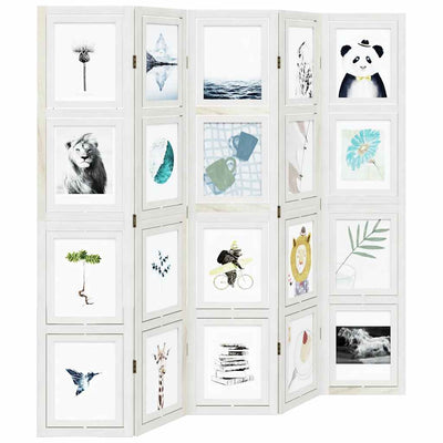 Valkoinen paneelinen tilanjakaja Marika (keisaripuu)