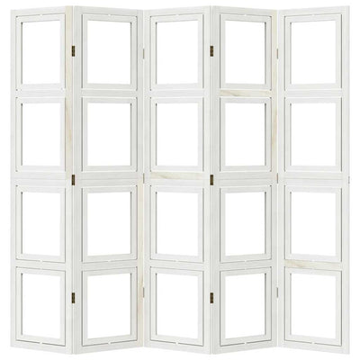 Valkoinen paneelinen tilanjakaja Marika (keisaripuu)