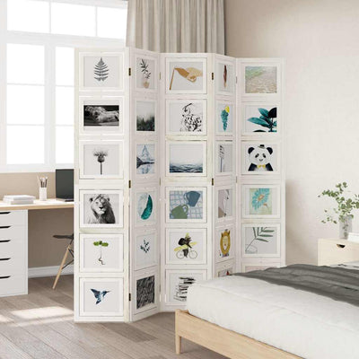 Valkoinen paneelinen tilanjakaja Marika (keisaripuu)