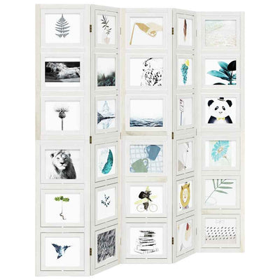 Valkoinen paneelinen tilanjakaja Marika (keisaripuu)