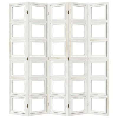 Valkoinen paneelinen tilanjakaja Marika (keisaripuu)