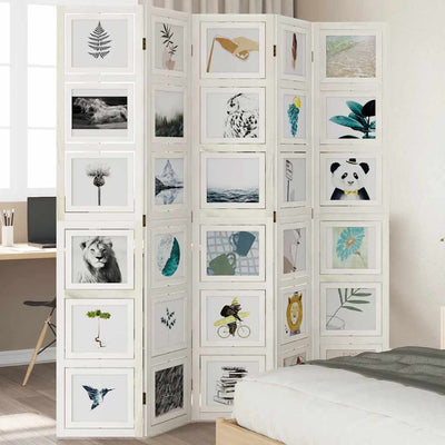 Valkoinen paneelinen tilanjakaja Marika (keisaripuu)