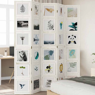 Valkoinen paneelinen tilanjakaja Marika (keisaripuu)