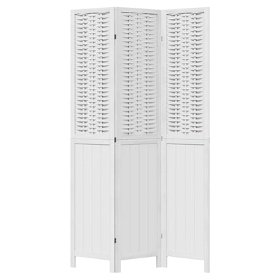 Valkoinen paneelinen tilanjakaja Amiticai 3- (keisaripuu)