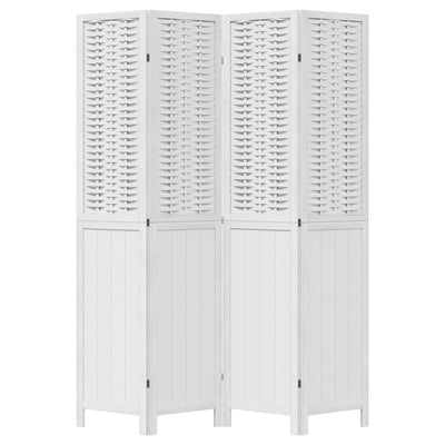 Valkoinen paneelinen tilanjakaja Amiticai 4- (keisaripuu)