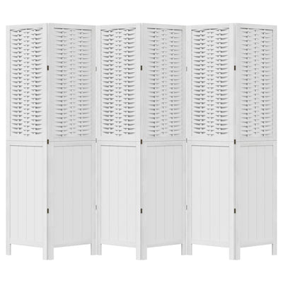 Valkoinen 6-paneelinen tilanjakaja Amiticai (keisaripuu)
