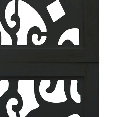 3-Paneelinen tilanjakaja musta täysi keisaripuu