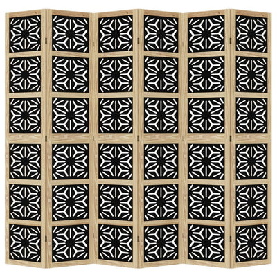 Ruskea ja musta 6-paneelinen tilanjakaja Giancarlo (keisaripuu)