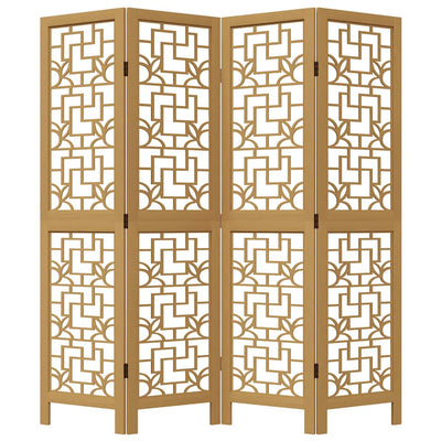 Ruskea paneelinen tilanjakaja Golei 4- (keisaripuu)