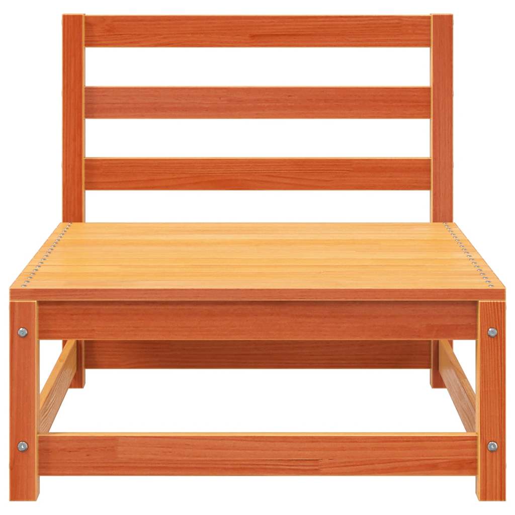 Vahanruskea käsinojaton puutarhansohva Bernedete 70x70x67cm (mänty)