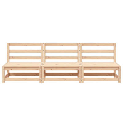 Käsinojaton puutarhansohva Bernedete 70x70x67cm (3 kpl, mänty)