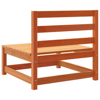 Vahanruskea käsinojaton puutarhansohva Bernedete (3 kpl mänty)