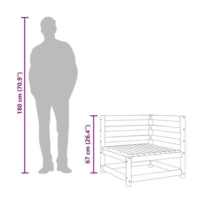 Puutarhasohva ja rahi Ioava (2-istuttava, mänty)