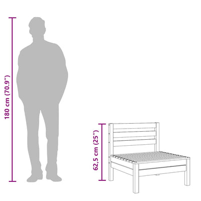 Puutarhasohvat käsinojaton Mach (4 kpl douglaskuusi)