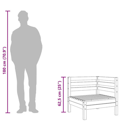 Puutarhasohva Mach (3-istuttava, douglaskuusi)