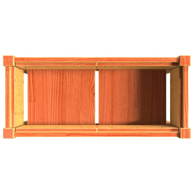 Vahanruskea ulkokukkalaatikko jaloilla Marinleonard 70x31x70cm (mänty)