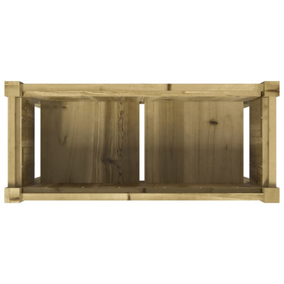 Kyllästetty ulkokukkalaatikko jaloilla Marinleonard 70x31x70cm (mänty)