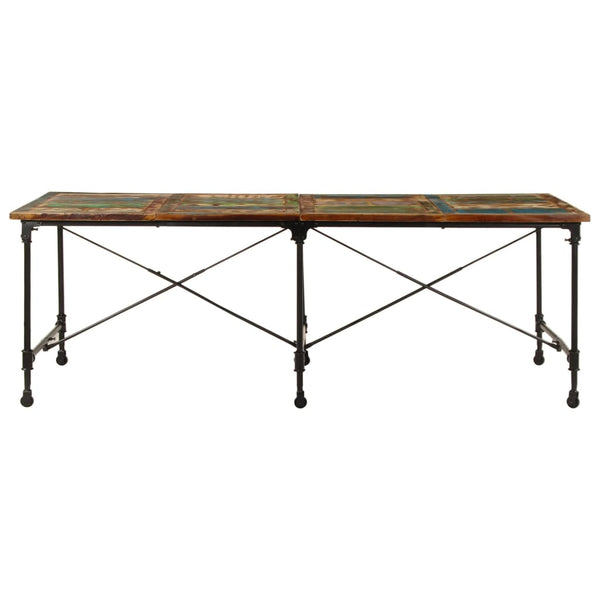 Ruokapöytä 220x90x77 cm kierrätetty täyspuu