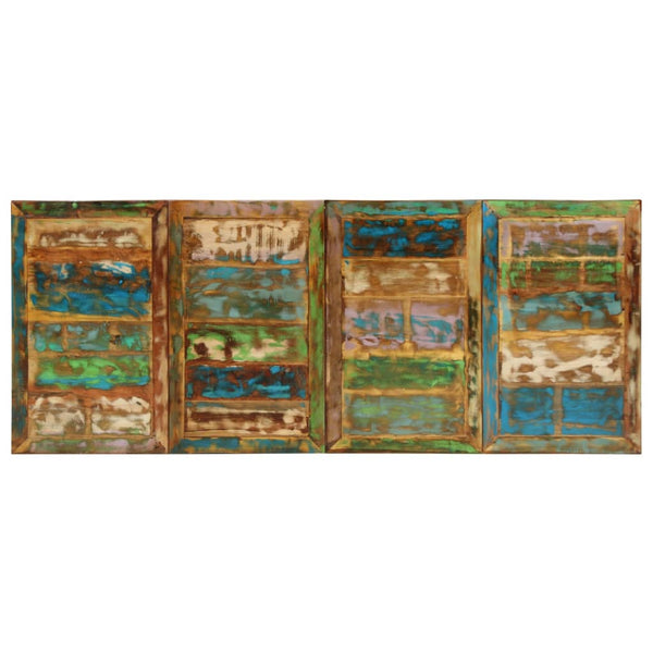 Ruokapöytä 220x90x77 cm kierrätetty täyspuu