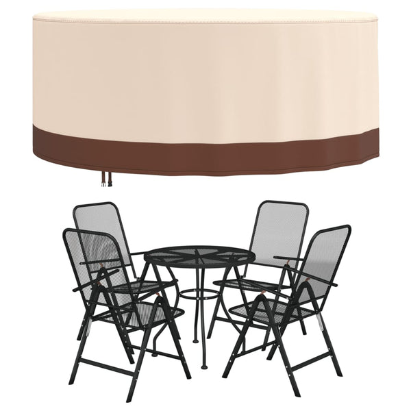 Puutarhakalusteiden suojat 2 kpl Ø 213x71 cm 600D Oxford