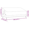 3-istuttava Penkinsuoja 2 kpl 198x97x48/74 cm 600D Oxford