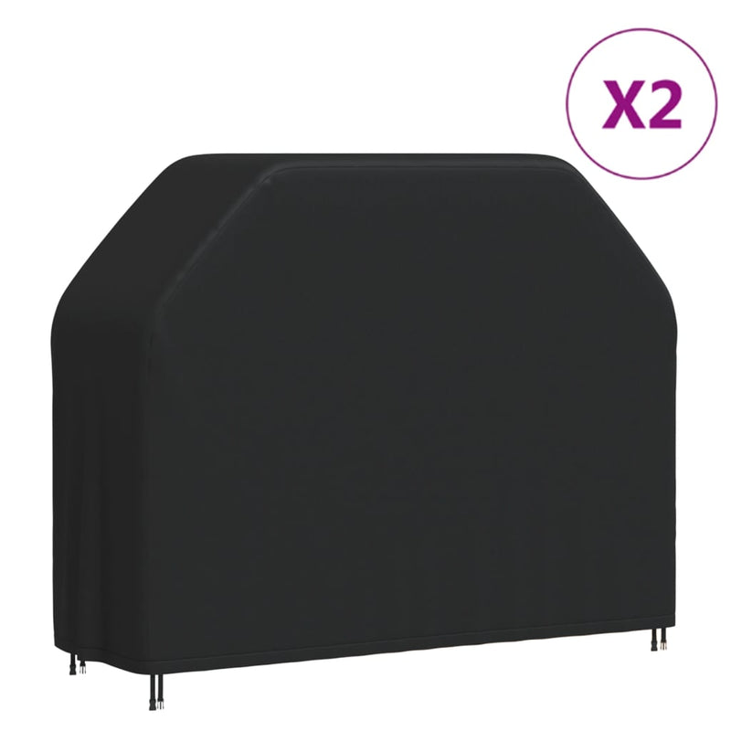 Ulkogrillin suojat 2 kpl 162x61x122 cm 420D Oxford