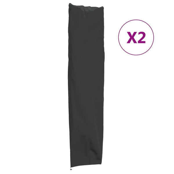 Aurinkovarjon suojat 2 kpl 240x57/57 cm 420D Oxford