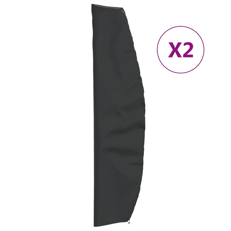 Aurinkovarjon suojat 2 kpl 265x50/70/40 cm 420D Oxford