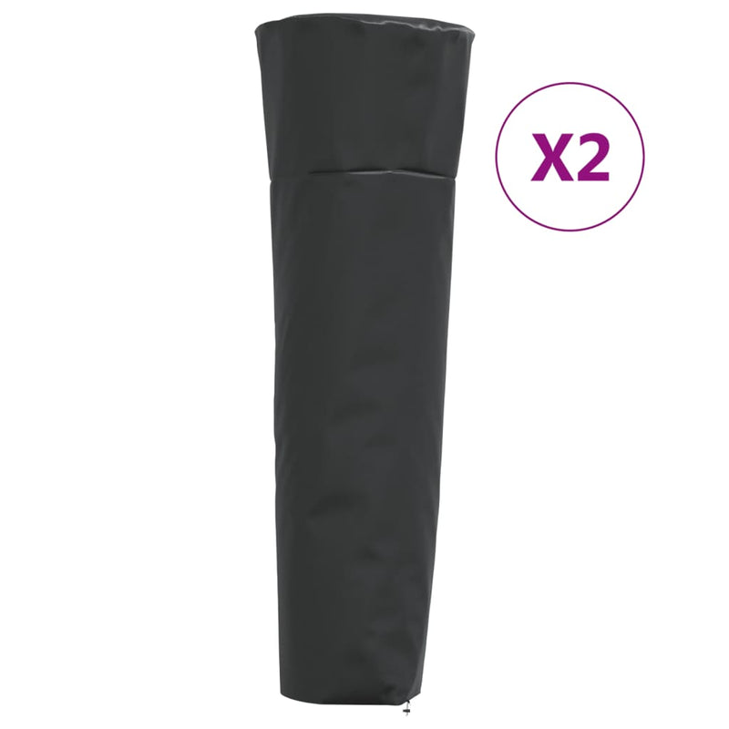 Lämmittimen suojus 2 kpl pyramidimuoto 86x47x241 cm 420D Oxford