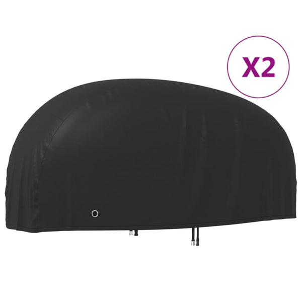 Moottoripyörän suojat 2 kpl 220x95x110 cm 210D Oxford kangas