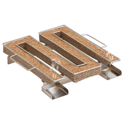 Ruostumaton teräs kylmäsavugeneraattori Baratz 22,5cm (neliö)