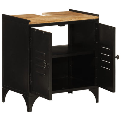 Rauta ja täysi mangopuu kylpyhuoneen kaappi Uniderma 55x35x60cm