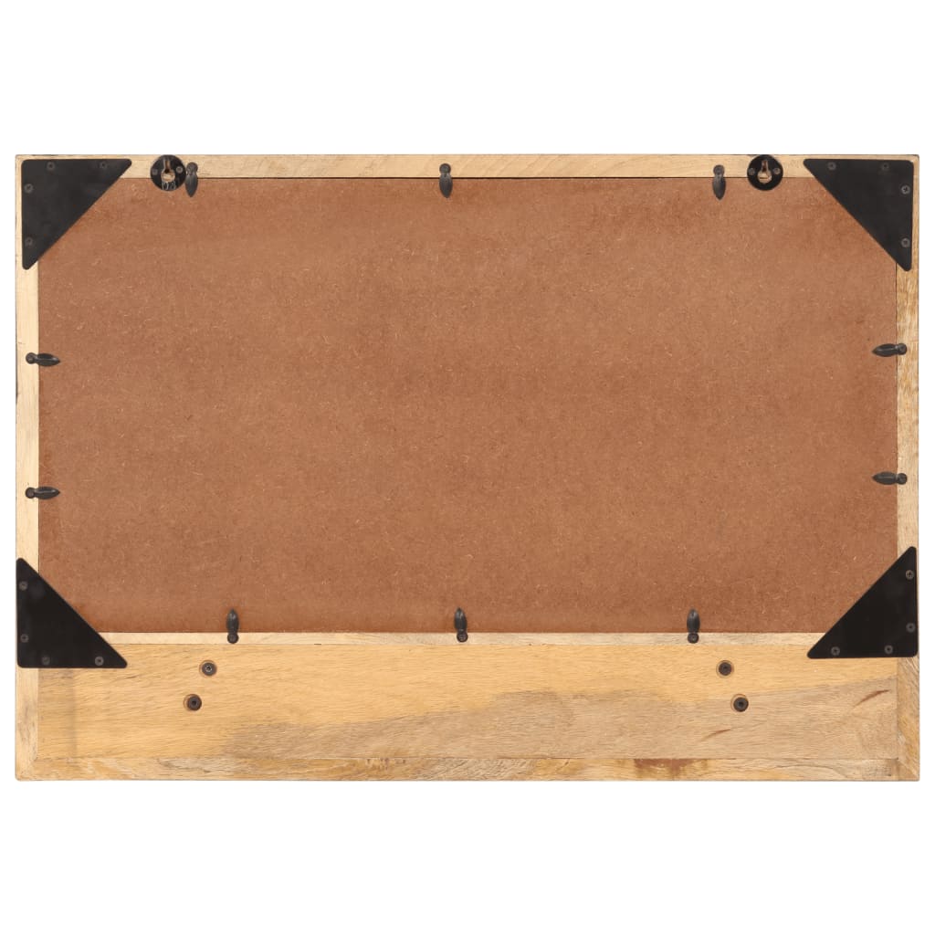 Peili hyllyllä Remis 80x8x55cm (lasi ja mangopuu)