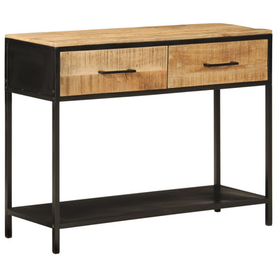 Konsolipöytä Ilchian 100x35x76cm (mangopuu ja rauta)