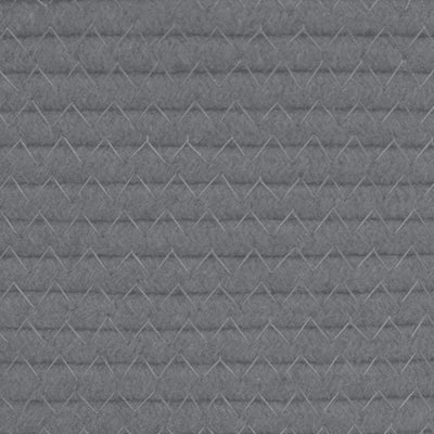 Pyykkikori harmaa ja valkoinen Ø55x36 cm puuvilla