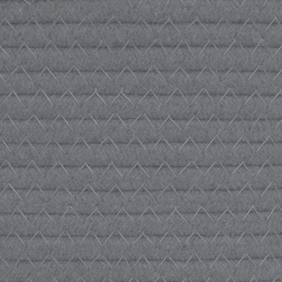 Pyykkikori harmaa ja valkoinen Ø60x36 cm puuvilla