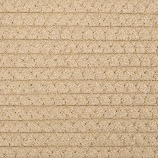Säilytyskori kannella musta ja beige Ø37x50 cm puuvilla