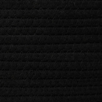 Musta ja valkoinen säilytyskori Olarescu Ø49x65cm (puuvilla)