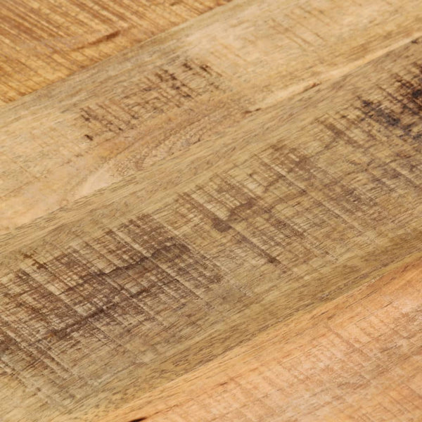 Pöytälevy Ø 40x3,8 cm pyöreä karkea täysi mangopuu