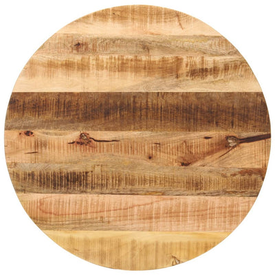 Pöytälevy Ø 80x1,5 cm pyöreä karkea täysi mangopuu