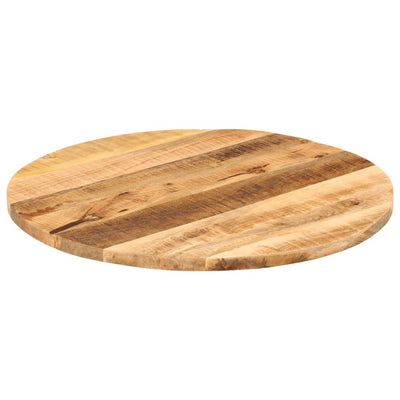 Pöytälevy Ø 80x1,5 cm pyöreä karkea täysi mangopuu